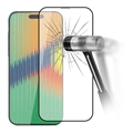 Pellicola salvaschermo in vetro temperato - 9H - a Copertura Totale per iPhone 15 Pro - Bordo Nero