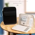 Custodia a libro per tablet/laptop con scomparti multipli - Nero