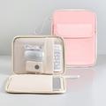 Custodia a libro per tablet/laptop con scomparti multipli - Rosa