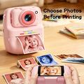 Fotocamera G01 Kids con stampa istantanea - 48MP, 1080p - Rosa