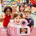 Fotocamera G01 Kids con stampa istantanea - 48MP, 1080p - Rosa