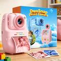 Fotocamera G01 Kids con stampa istantanea - 48MP, 1080p - Rosa