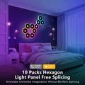 Pannelli luminosi da parete G01 Smart Hexagon con LED RGB - 12 pezzi
