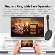 G13B WiFi TV Dongle / Screen Mirroring Adapter for iPhone / Android - 2.4G (Open Box - Excellent) - Black