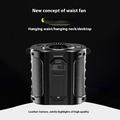 Ventilatore portatile da cintura G30 con power bank e luce LED - 15000 giri/min - Nero