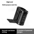 Ventilatore portatile da cintura G30 con power bank e luce LED - 15000 giri/min - Nero