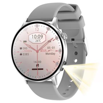 G34 Smart Watch AMOLED da 1,32" con chiamate Bluetooth, monitoraggio della salute e tracciamento del fitness - Grigio