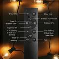 G40 filari di luci LED a energia solare con 50 lampadine e 2 di ricambio, con telecomando - 30m