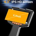 Endoscopio industriale impermeabile G41 con schermo IPS da 4.3" - 5m - Nero