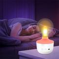 Lampada da tavolo con effetto fiamma G80 / Luce notturna multicolore RGB - Bianca