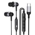 GC0098 Auricolari con cavo di tipo C e microfono - Nero