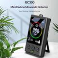GC300 Mini Rilevatore 4 in 1 di monossido di carbonio - Monitor per CO/gas combustibili/temperatura/umidità