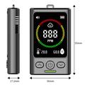 GC300 Mini Rilevatore 4 in 1 di monossido di carbonio - Monitor per CO/gas combustibili/temperatura/umidità