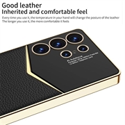 Custodia ibrida per Samsung Galaxy S25 Ultra elettroplaccata GKK - Nera