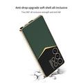 Custodia ibrida per Samsung Galaxy S25 Ultra elettroplaccata GKK - verde