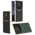 Custodia ibrida per Samsung Galaxy S25 Ultra elettroplaccata GKK - verde