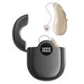 GM-362 RIC: apparecchio acustico ricaricabile per anziani - Beige / Nero