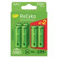 GP ReCyko 2100 Batterie AA ricaricabili 2100mAh - 6 pezzi.