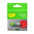 GP Super G-Tech LR03/AAA Pile alcaline - 6 pz.