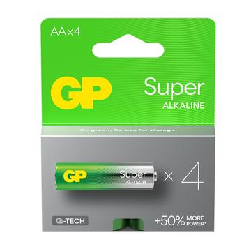 GP Super G-Tech LR6/AA Pile alcaline - 4 pz.