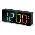 GS-8813 Sveglia digitale a LED con modalità risparmio energetico - Nero