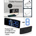 GS-G10 Orologio digitale/sveglia a doppio LED con luce notturna - Nero