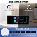 GS-G11 Sveglia digitale RGB con display LED - Bianco
