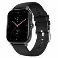 Orologio intelligente GT21 con display HD da 1.75" - Monitoraggio della frequenza cardiaca e dell'ECG, IP67 - Nero