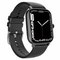 Orologio intelligente GT21 con display HD da 1.75" - Monitoraggio della frequenza cardiaca e dell\'ECG, IP67 - Nero