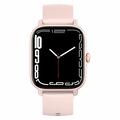 Orologio intelligente GT21 con display HD da 1.75" - Monitoraggio della frequenza cardiaca e dell\'ECG, IP67 - Rosa