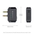 Trasmettitore audio per aereo GT36 con Bluetooth 6.0 - Doppia presa da 3.5mm - Supporta 2 cuffie