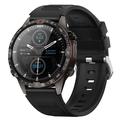 Smartwatch da esterno GT45 con lingua danese - Display HD da 1.6" - Nero