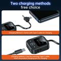 Trasmettitore/ricevitore audio Bluetooth 6.0 GT83 per auto, aereo, TV - USB-C/3.5mm - Nero
