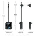 Trasmettitore/ricevitore audio Bluetooth 6.0 GT83 per auto, aereo, TV - USB-C/3.5mm - Nero
