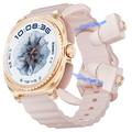 GT99 Smartwatch sportivo 2 in 1 con auricolari wireless - Oro / Rosa