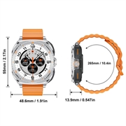 GT99 Smartwatch sportivo 2 in 1 con auricolari wireless - Argento / Arancione