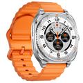 GT99 Smartwatch sportivo 2 in 1 con auricolari wireless - Argento / Arancione