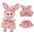 Set vestito e fascia da giardino per Labubu Mini Figure 17cm - Rosa
