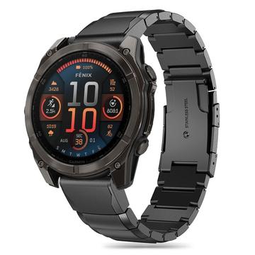 Garmin Fenix 5/6/6 Pro/7/8/E Cinturino in acciaio inossidabile Tech-Protect SteelBand - 47mm - Nero