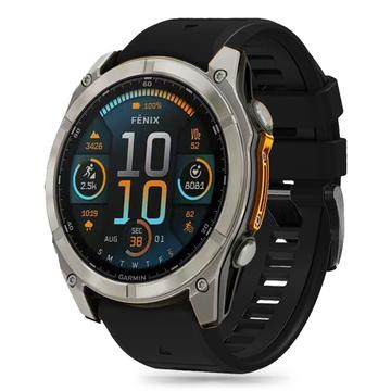 Cinturino in silicone Tech-Protect per Garmin Fenix 5X/5X Plus/6X/6X Pro/7X/8 - 51mm - nero