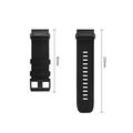 Cinturino classico in nylon Garmin Fenix Tech-Protect - 47mm - Nero