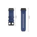 Cinturino Garmin Fenix Tech-Protect in nylon classico - 47mm - Blu notte