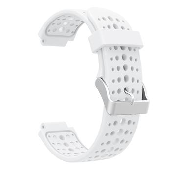 Cinturino in silicone morbido Garmin Forerunner 220/230/235/620/630/735 - Bianco