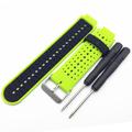 Cinturino in Silicone Bicolore per Garmin Forerunner 235/630/735 - Verde chiaro