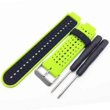 Cinturino in Silicone Bicolore per Garmin Forerunner 235/630/735 - Verde chiaro