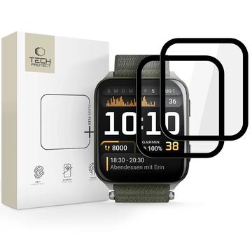 Pellicola protettiva Garmin Venu X1 Tech-Protect Glass Flex+ Hybrid - 2 pz. - Bordo nero