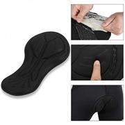 Pantaloncini da ciclismo imbottiti in gel per uomo e donna - Nero