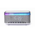 Gembird Sveglia digitale con luci RGB, ricarica wireless 15W - Grigio