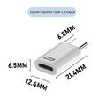 Adattatore USB-C Gen3 da maschio a femmina Lightning - Bianco