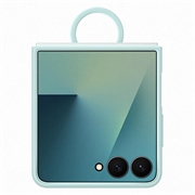 Samsung Galaxy Z Flip7 Cover in Silicone con Anello EF-PF766TMEGWW - Ciano chiaro